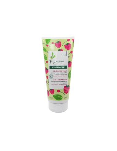 Klorane Petit Junior Shower Gel Hair and Body Raspberry 200ml