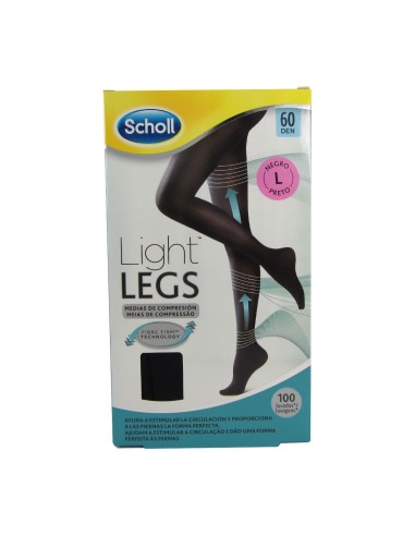 Scholl Light Legs Compression Tights 60Den Black Large