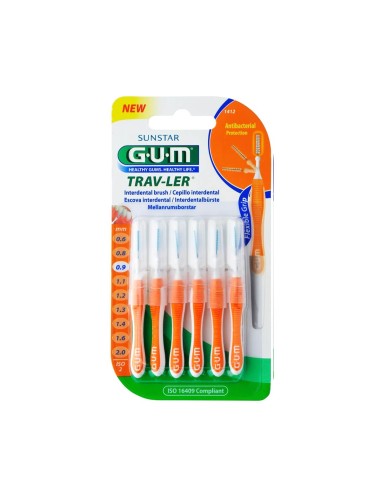 Gum Trav-ler Dental Brush 0.9mm x6