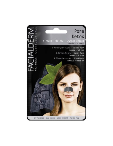 Facialderm Clean Detox Nose Strips Peel Off x5