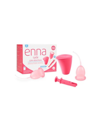 Enna Cycle Menstrual Cup Size S 2 Units + Sterilizer Box + Applicator