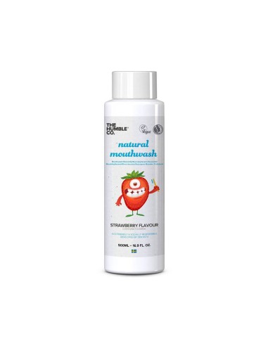 The Humble Co. Natural Strawberry Mouthwash with Fluoride for Children 500 ml