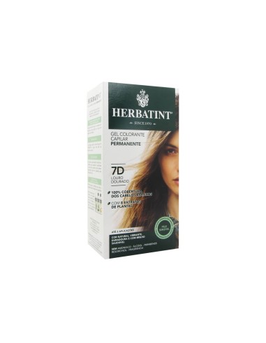 Herbatint Permanent Hair Color Gel 7D Golden Blond 150ml