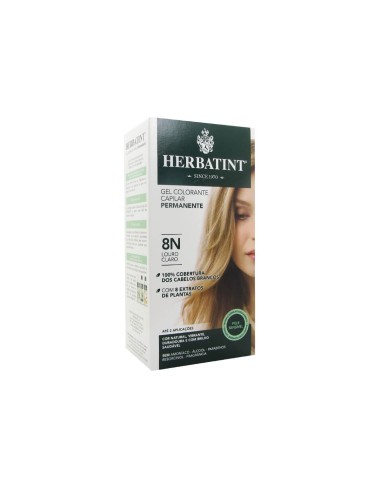 Herbatint Permanent Hair Color Gel 8N Light Blonde 150ml