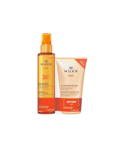 Nuxe Sun Pack Oil Tanning High Protection SPF30 150ml + Milk Freshness Post-Solar 100ml