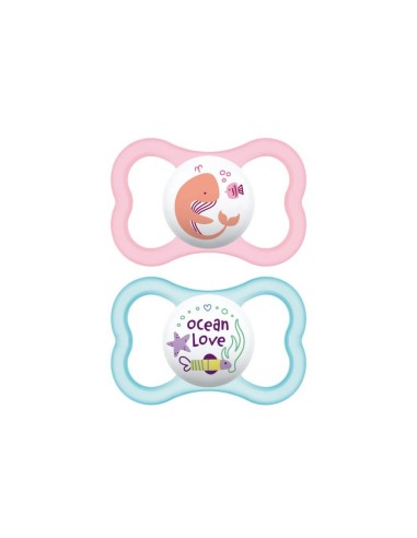 Mam Air Silicone Soother 6m 2 pcs