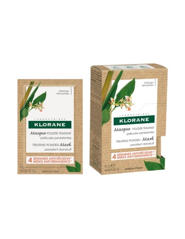 Klorane Anti-dandruff Treating Powder Mask Galanga 8x3g