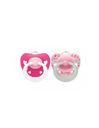 NUK Signature Silicone Soother 6-18m x2