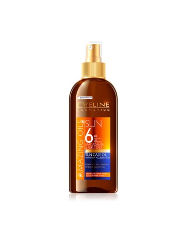 Eveline Cosmetics Sun Amazing Oils Sun Care Oil With Tan Accelerator SPF6 150ml