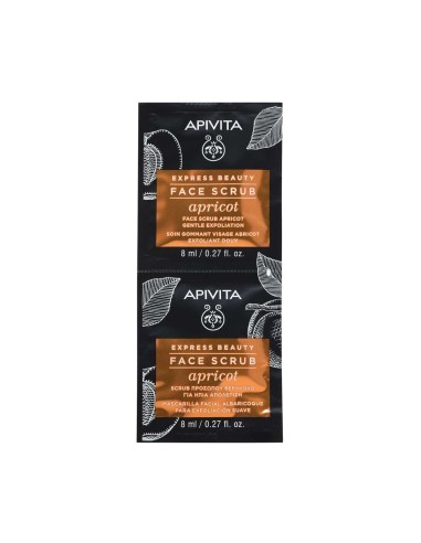 Apivita Express Beauty Face Scrub Apricot 2x8ml