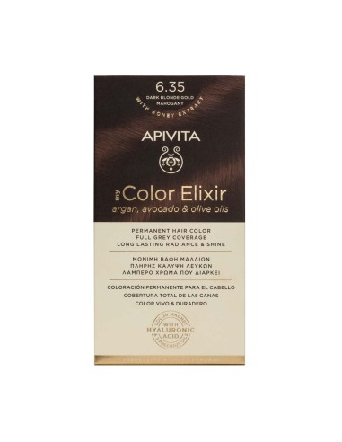 Apivita My Color Elixir 6.35 Dark Blonde Gold Mahogany