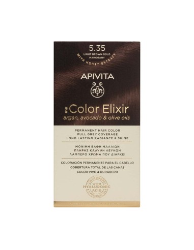 Apivita My Color Elixir 5.35 Light Brown Gold Mahogany