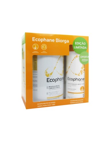 Ecophane Pack Hair and Nails Powder 318g + Fortifying Shampoo 200ml