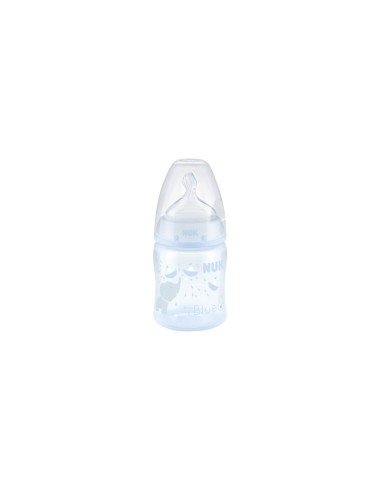 NUK Rose and Blue Silicone Bottle 0-6M M 150ml