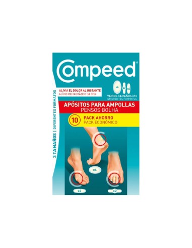 Compeed Pack Economic Blister Plasters Mixed Size 10 units
