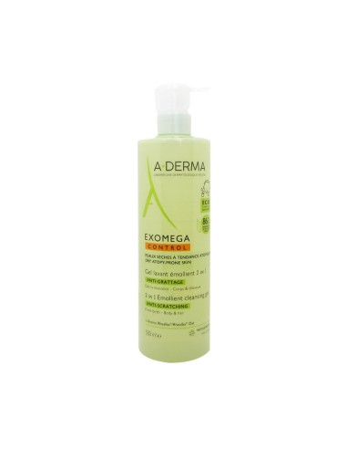 A-Derma Exomega Control 2 in 1 Emollient Cleansing Gel 500ml