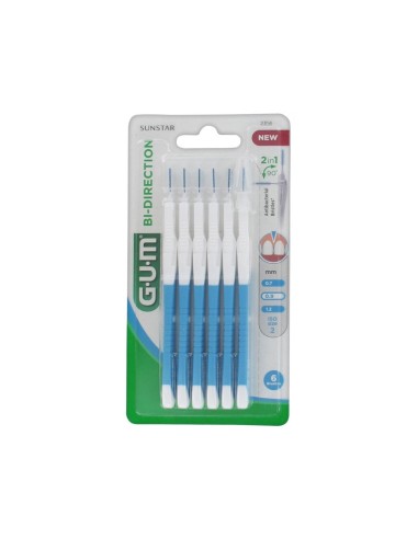 Gum Bi-direction Toothbrush 0.9mm x6