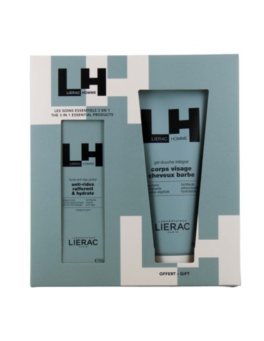 Lierac Homme Pack Global Anti-Aging Fluid 50ml and All-Over Shower Gel 200ml