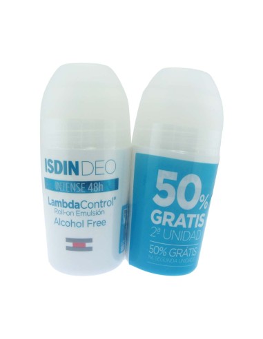 Isdin Deo Duo LambdaControl Intense 48h Alcohol-Free Roll-On Emulsion 50ml