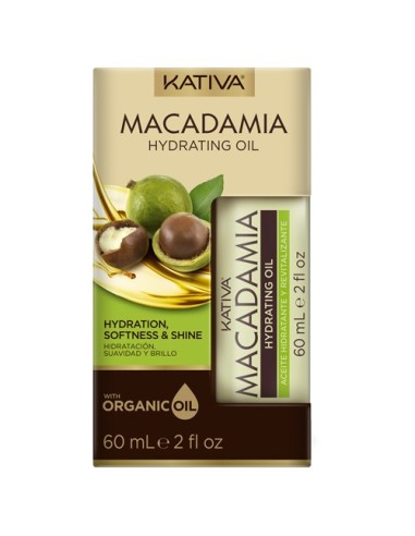 Kativa Macadamia Moisturising Oil Softness and Shine 60ml