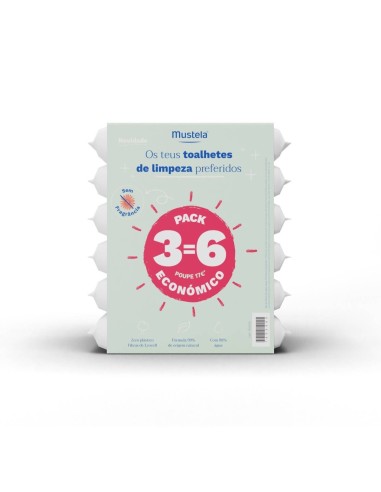 Mustela Fragrance-Free Wipes Pack 6x60 units