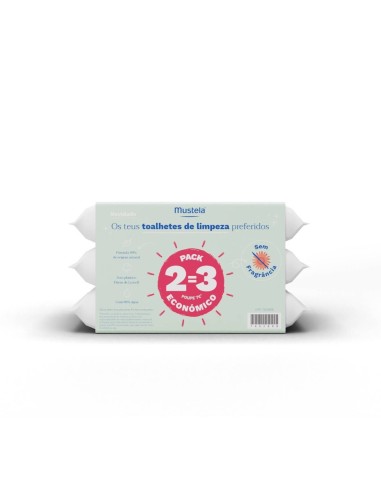 Mustela Fragrance-Free Wipes Set 3x60Units