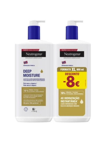 Neutrogena Deep Hydration Oil in Lotion Pack 2x400ml