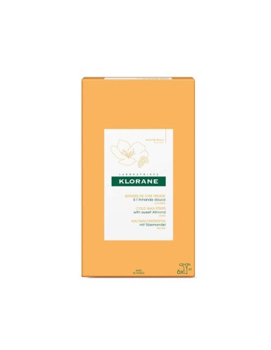 Klorane Cold Wax Strips with Sweet Almond 6 Strips