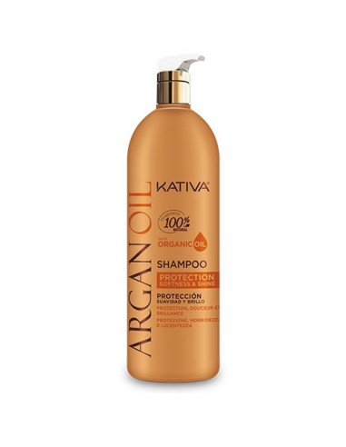 Kativa Argan Oil Shampoo Protection Softness and Shine 1000ml