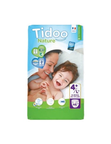 Tidoo Diapers 4L+ (9-20Kg) 48 units