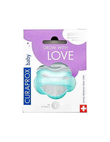 Curaprox Baby Silicone Soother Turquoise Size 1