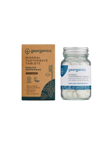 Georganics Peppermint Toothpaste 120 Tablets