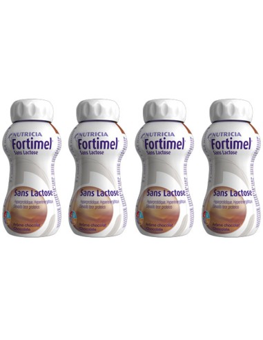 Fortimel Protein Supplement Lactose Free Chocolate Pack 4 x 200ml
