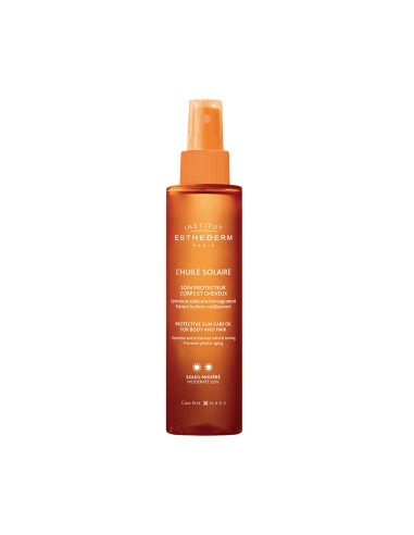 Institut Esthederm Protective Sun Care Oil for Body and Hair Moderate Sun 150ml