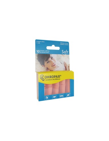 Ohropax Soft Soft Foam Hearing Plugs 10 Units