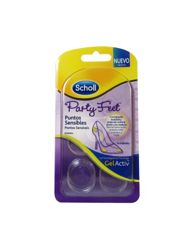 Scholl Party Feet Sensitive Points x6 Units