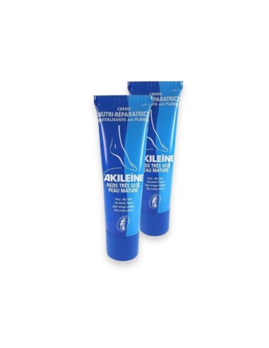 Akileine Duo Cream Nutri-Repairing Dry Feet 50ml