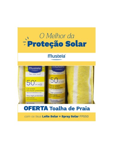 Mustela Pack Milk & Sun Spray SPF50 & Beach Towel