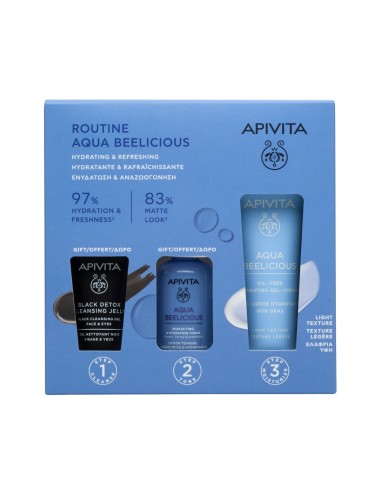 Apivita Pack Routine Aqua Beelicious Light Texture